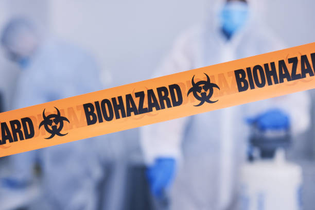 Professional Biohazard Cleanup technician working in Ashton, MD